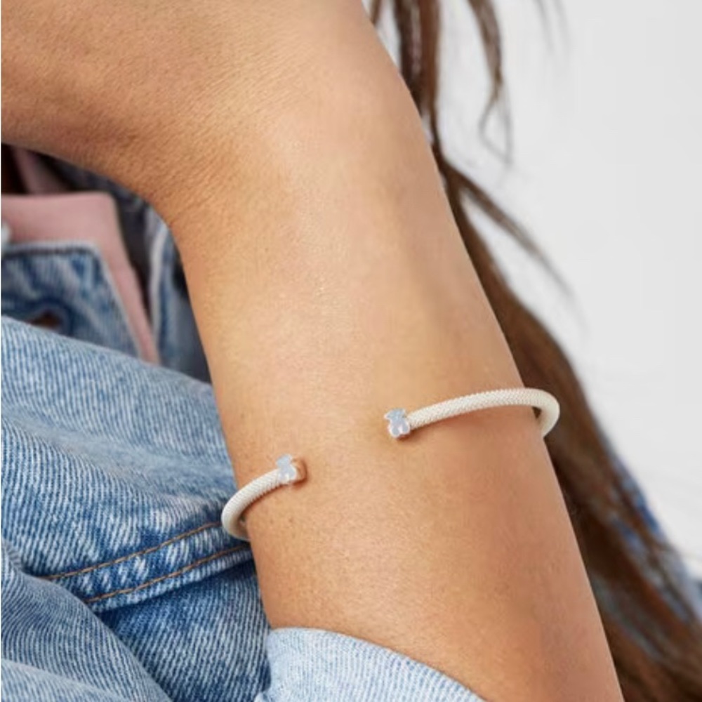 TOUS Sterling silver mesh bracelet